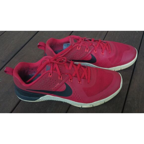 NIKE METCON 1 FLYWIRE CROSS TRAINING SHOE 704688 616 MENS 11.5 RED - Picture 2 of 15